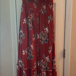 Cute off the shoulder long dress
